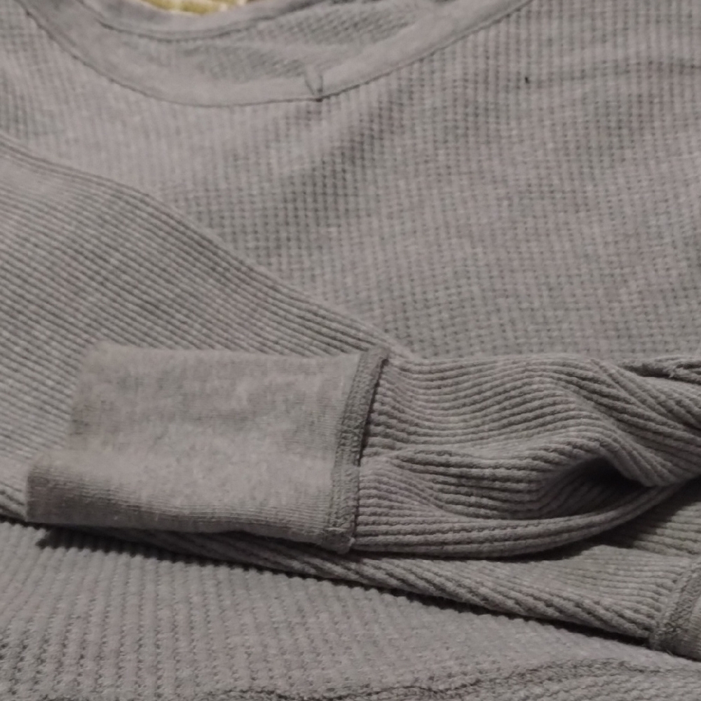 Women's Gray Sweater Offline V Neck